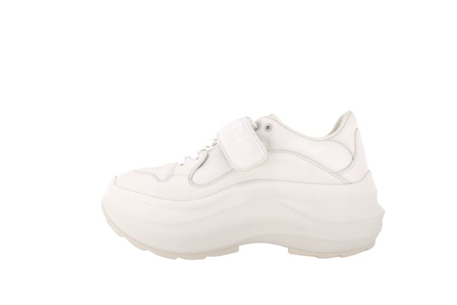 GUCCI Wave Leather Low top Casual Shoes 6.5cm Women's White