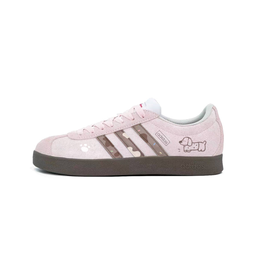 Adidas Adidas VL Court Honey Tango Low top Skateboard Shoes Women's Pink Brown
