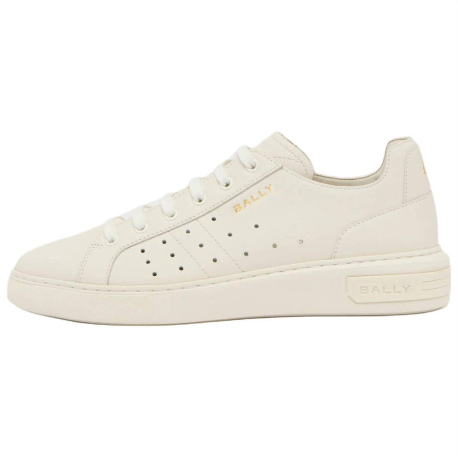 BALLY Lift Leather Low top Skateboard Shoes Men's White