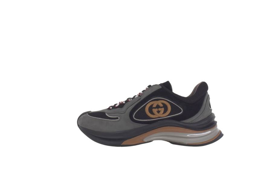 GUCCI RUN Low top Sports Casual Shoes Men's Black