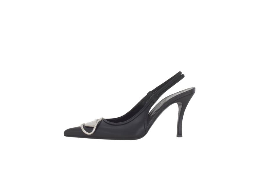 DIESEL Diesel D-Venus 80mm leather slingback pumps