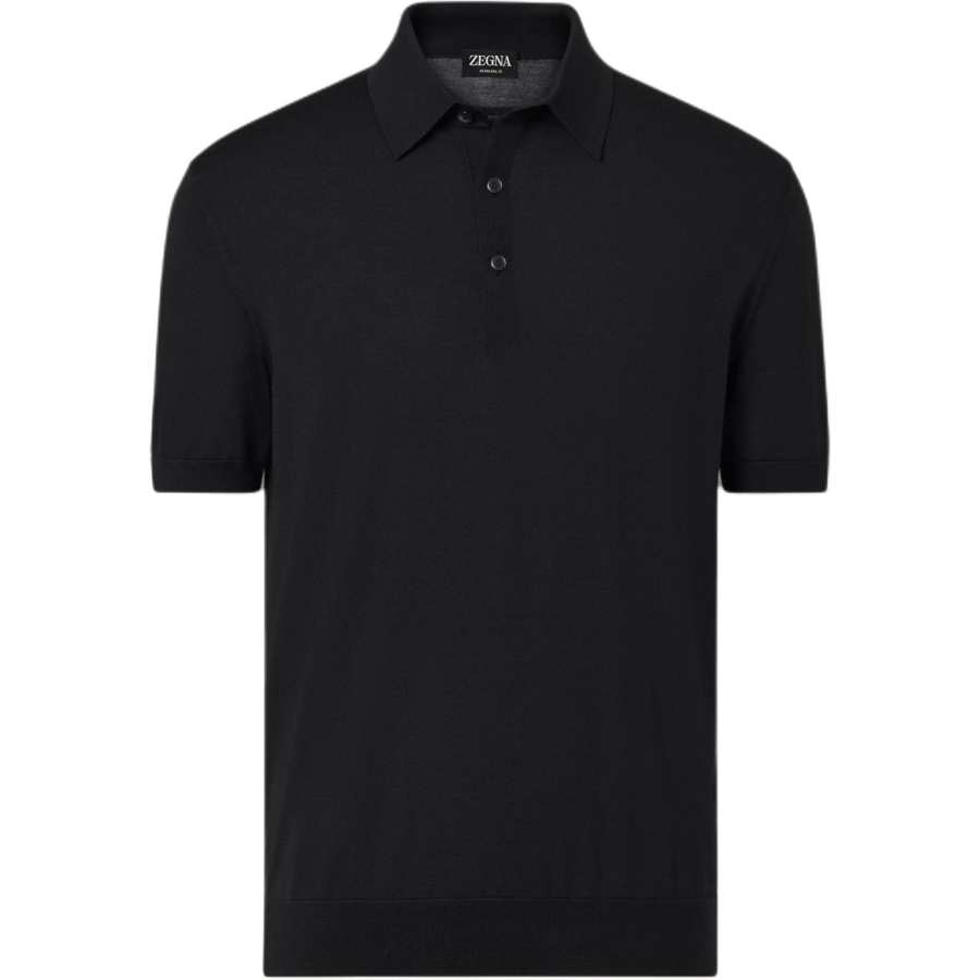 Ermenegildo Zegna black polo shirt