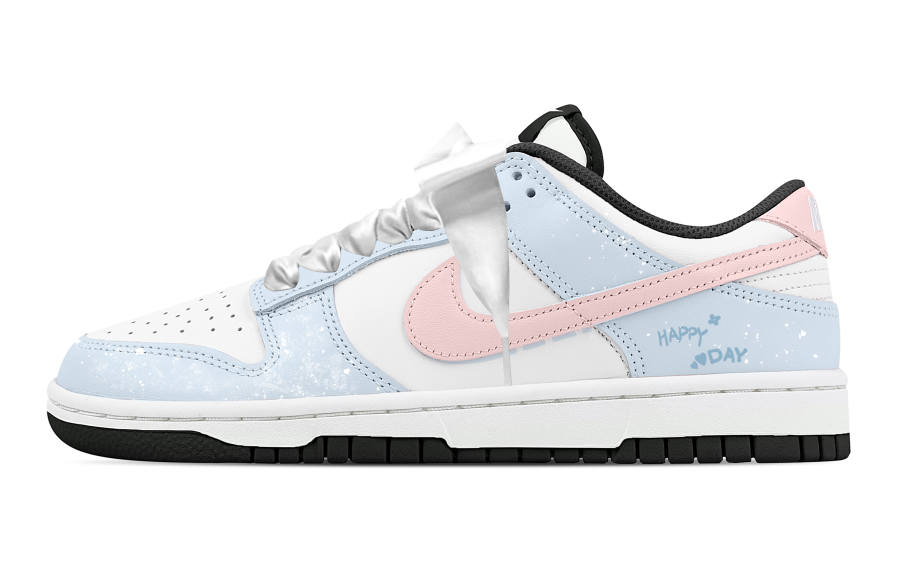 Nike Nike Dunk Dream Summer Rose 2 Leather Cushioning Lightweight Slip Resistant Low top Skateboard Shoes Unisex Blue