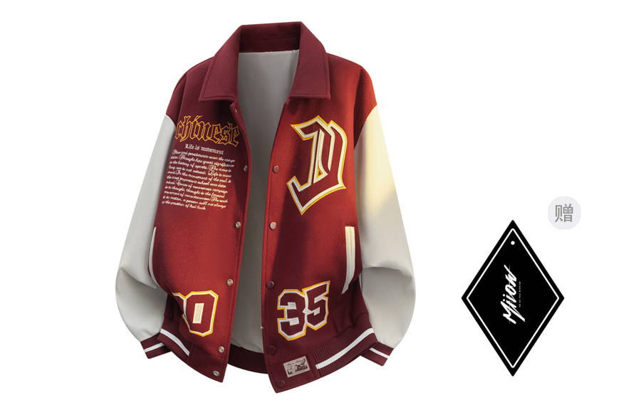 MIIOW Trend Party Series Baseball Jacket Unisex