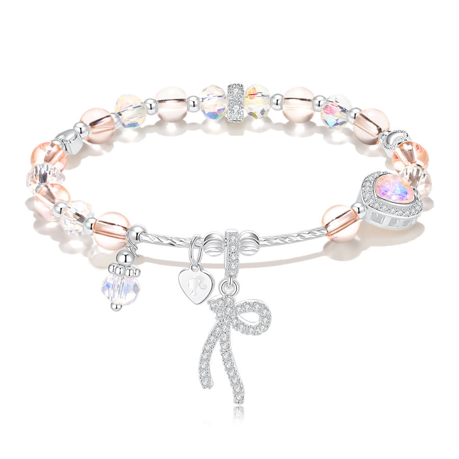 Barbie Clear Quartz Beaded Bracelets Women's