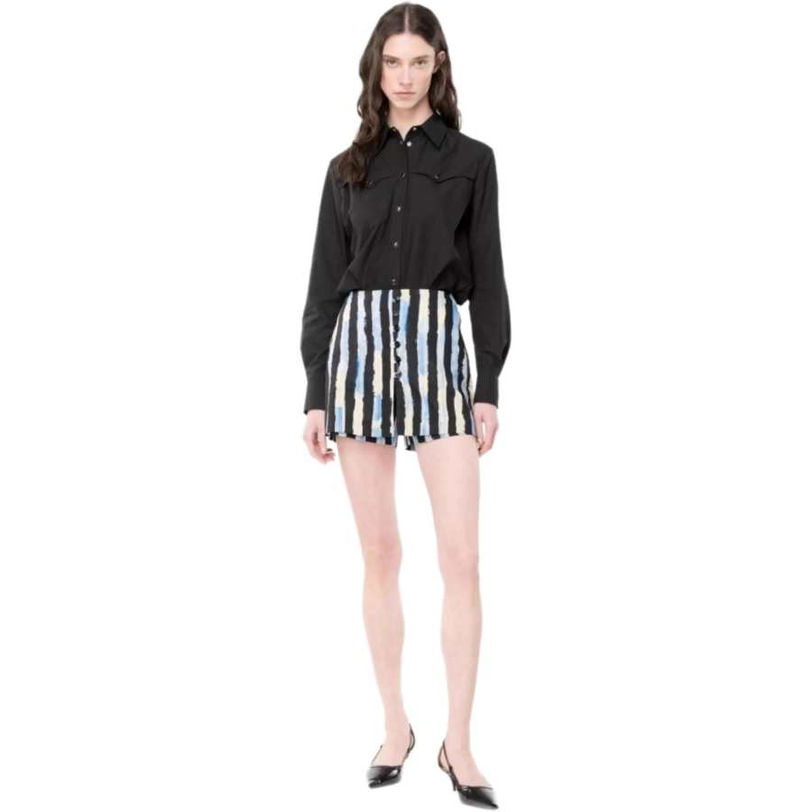 PINKO PINKO Maleficient Striped Shorts