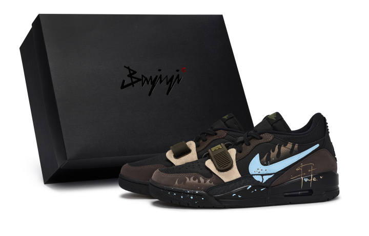 Jordan Jordan Legacy 312 811 Manufacturing, Blue Flame To The Heart, Special Box Abrasion Resistant Low top