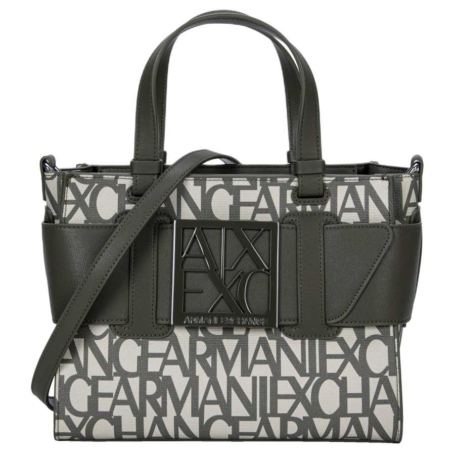 ARMANI EXCHANGE ARMANI EXCHANGEAE Pu Handbag Women's Sand Gray Green