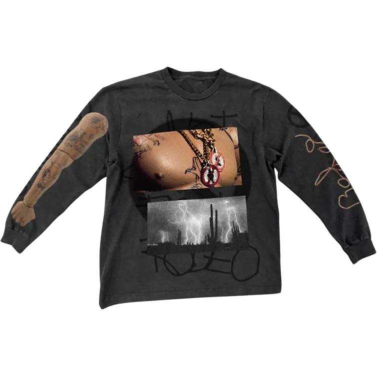 Travis Scott FW25 RODEO 10 YEARS DESERT LONGSLEEVE T Shirt Unisex