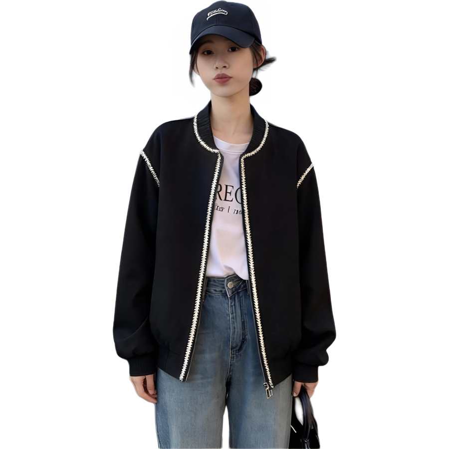 Cotton Gene Baseball Jacket Women's