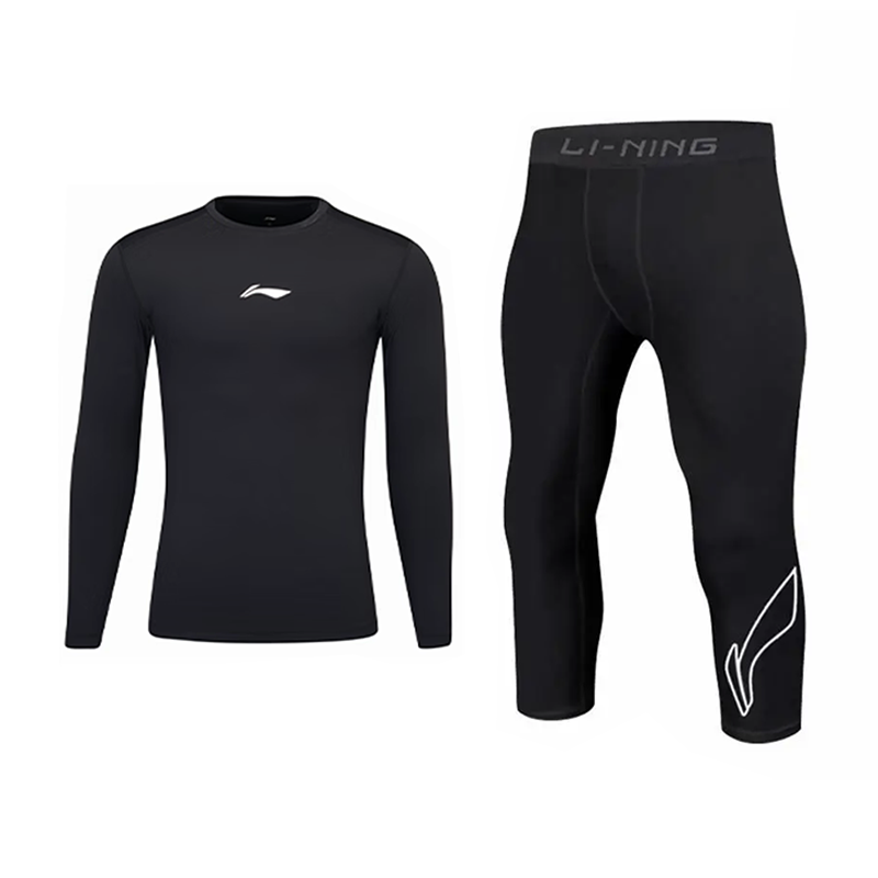 Li-Ning Li Ning Fitness Sets Unisex Crew Neck Moderate