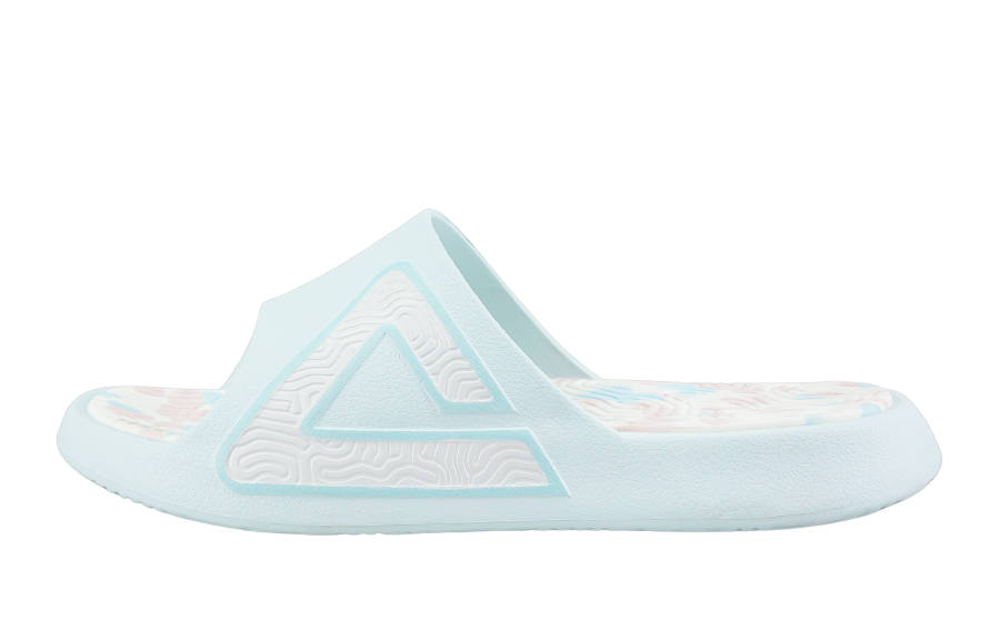 PEAK Tai Ji1.0 Cushioning Slip Resistant Abrasion Resistant Odor Resistant Quiet Slide Slippers Unisex Fine Blue