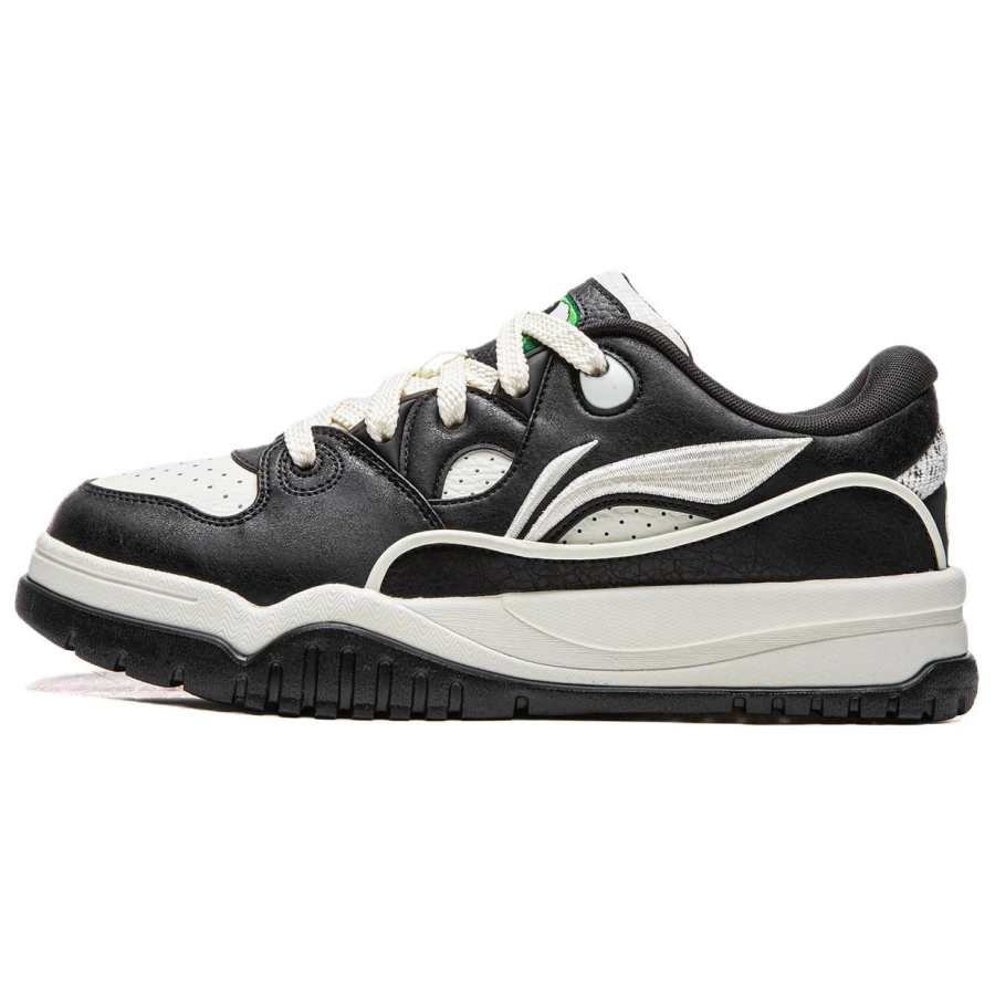 Li-Ning Li Ning Trendy Leap Low top Skateboard Shoes Men's Black White
