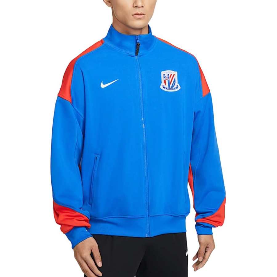 Nike Nike Dri Fit Academy Pro Anthem Shanghai Shenhua Soccer Ball Club, Quick Dry Fleece Loose Fit Long Sleeved Jacket Men's
