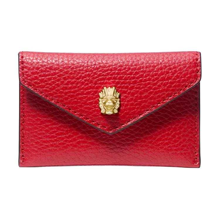 MICHAEL KORS Cow Leather Wallet Women's Red