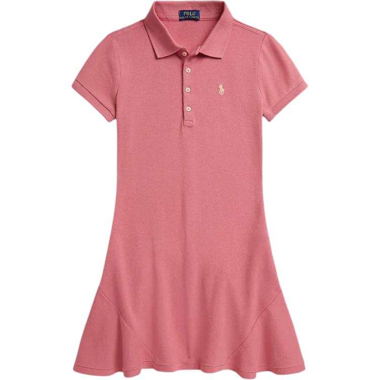 Polo Ralph Lauren Kids Dresses Polo Collar Moderate Short Skirt Stretch