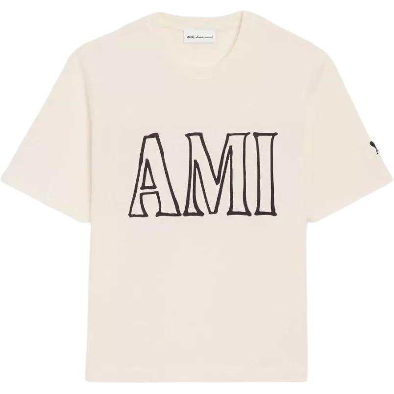 Amiparis Ami Alexandre Matiussi Logo Printed T-Shirt