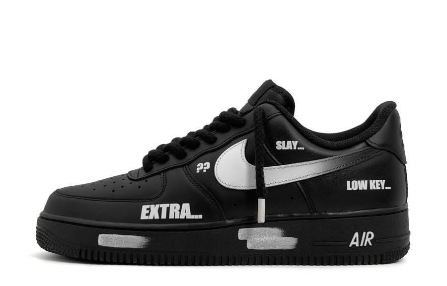 Nike Nike Air Force 1 Danmu 2.0 Low top Skateboard Shoes Unisex Black White