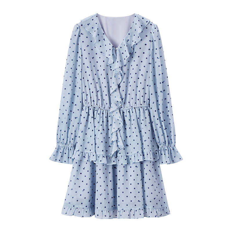 XIANGYING Long Sleeved Dress Women's