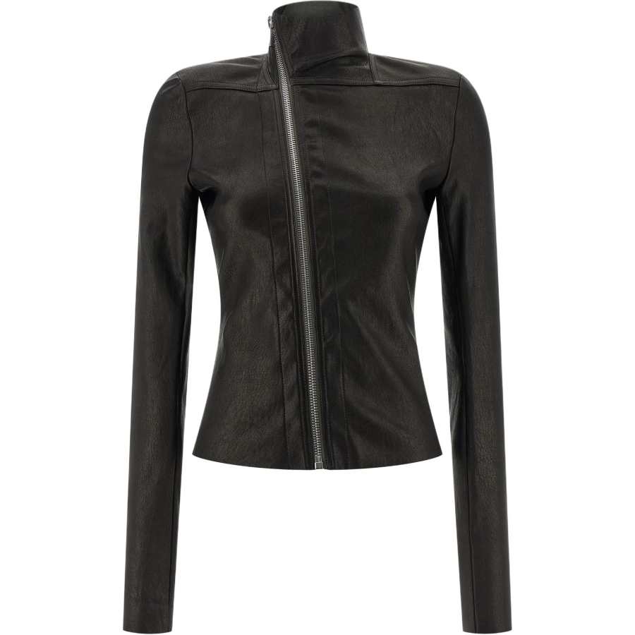 RICK OWENS Rick Owens zip-up leather jacket