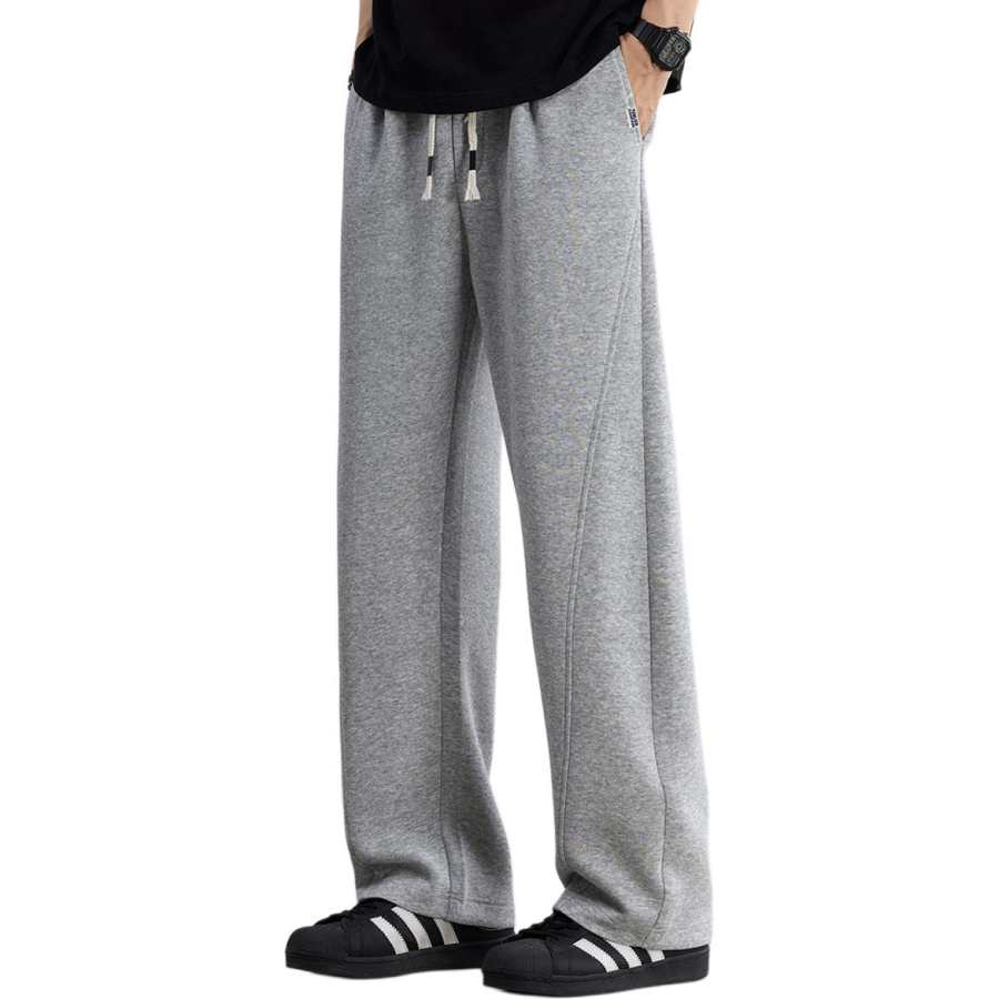 Tonlion Casual Pants Unisex Moderate Wide Leg Pants