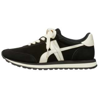 TORY BURCH Hank Cow Split Leather Low top Casual Shoes Women's Black