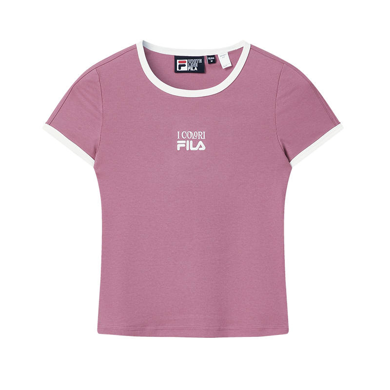 FILA T Shirt Women's Brick Burgundy