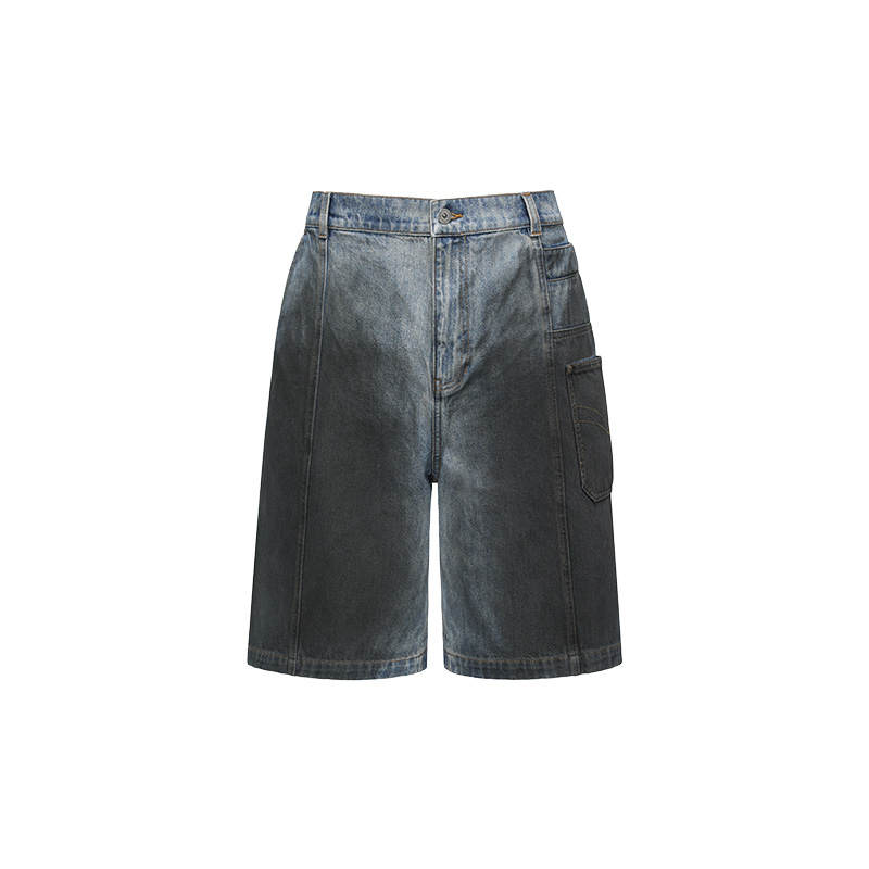 Feng Chen Wang Feng Chen Wang Indigo denim shorts
