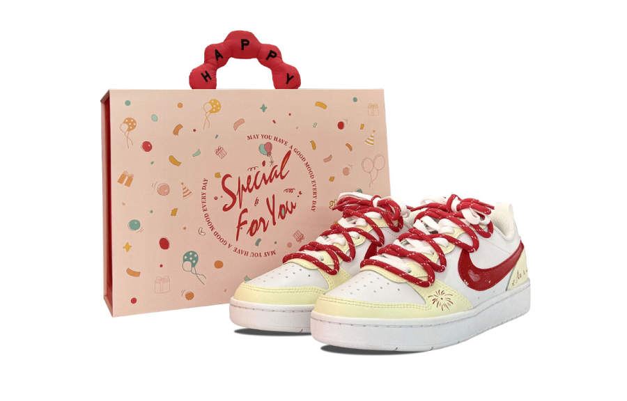 Nike Nike Court Borough Abundant Harvest Leather Cushioning Abrasion Resistant Slip Resistant Low top Skateboard Shoes