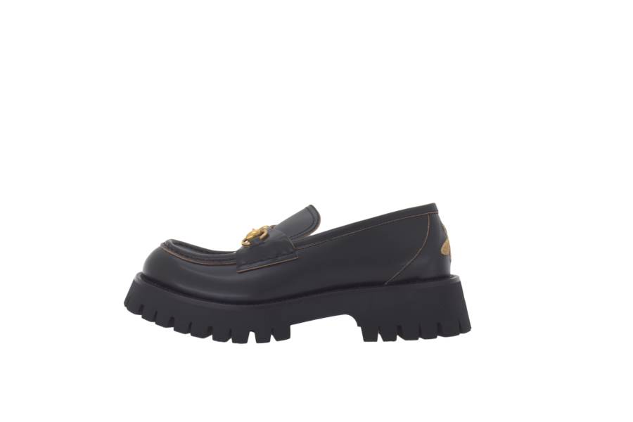 Gucci Wmns Lug Sole Loafer 'Black' Women's