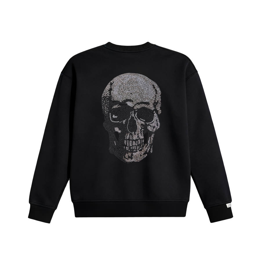 Adidas Adidas LABEL Sweatshirts Unisex Black Crew Neck Moderate Regular