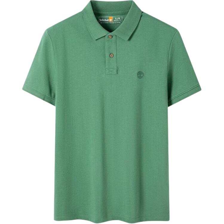 Timberland Polo Shirts Men's Dark Green Polo Collar Moderate