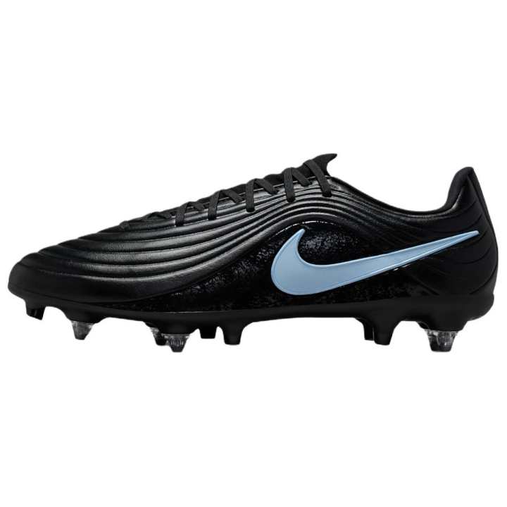 Nike Nike Tiempo Maestro Soft Ground Leather Slip Resistant Slip Resistant Soccer Shoes Unisex Black Blue