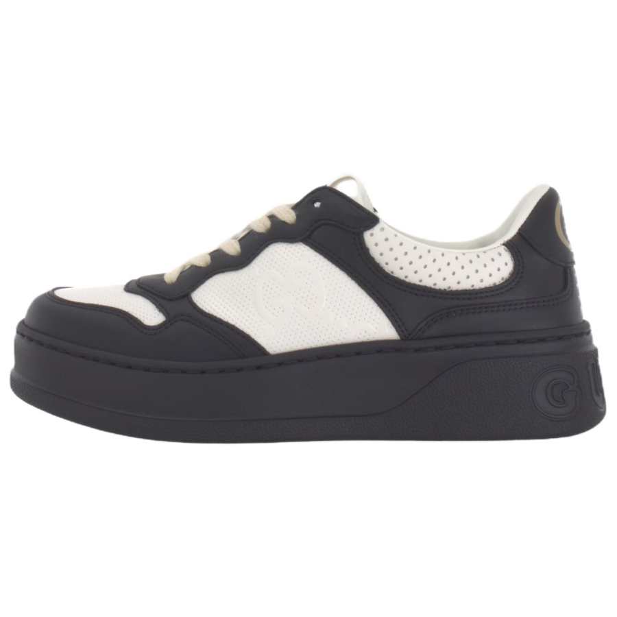 Gucci Wmns Gg Embossed Sneaker 'Black White' Women's