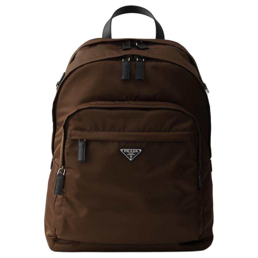 PRADA PRADA Re NylonSaffiano Recycled Polyamide Backpack Unisex Burning Red