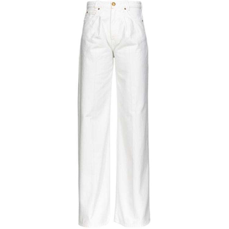PINKO SS24 Casual Pants Women's White