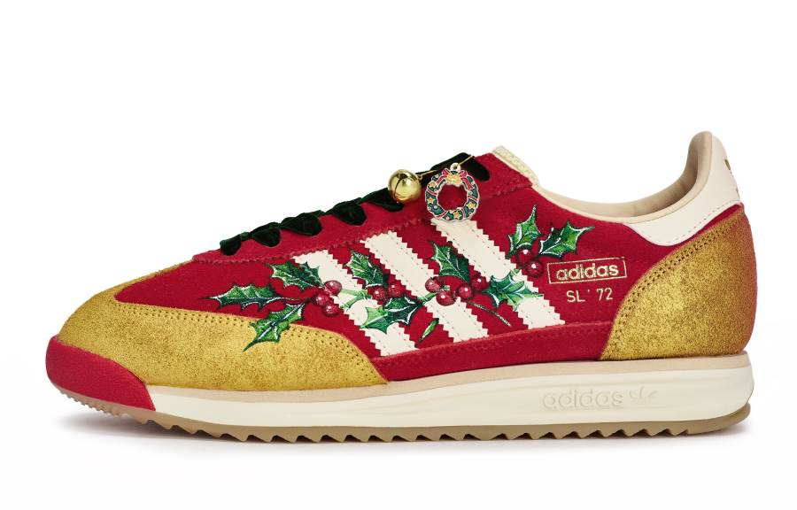Adidas Originals SL 72 RS Low top Running Shoes Unisex Red Green Gold