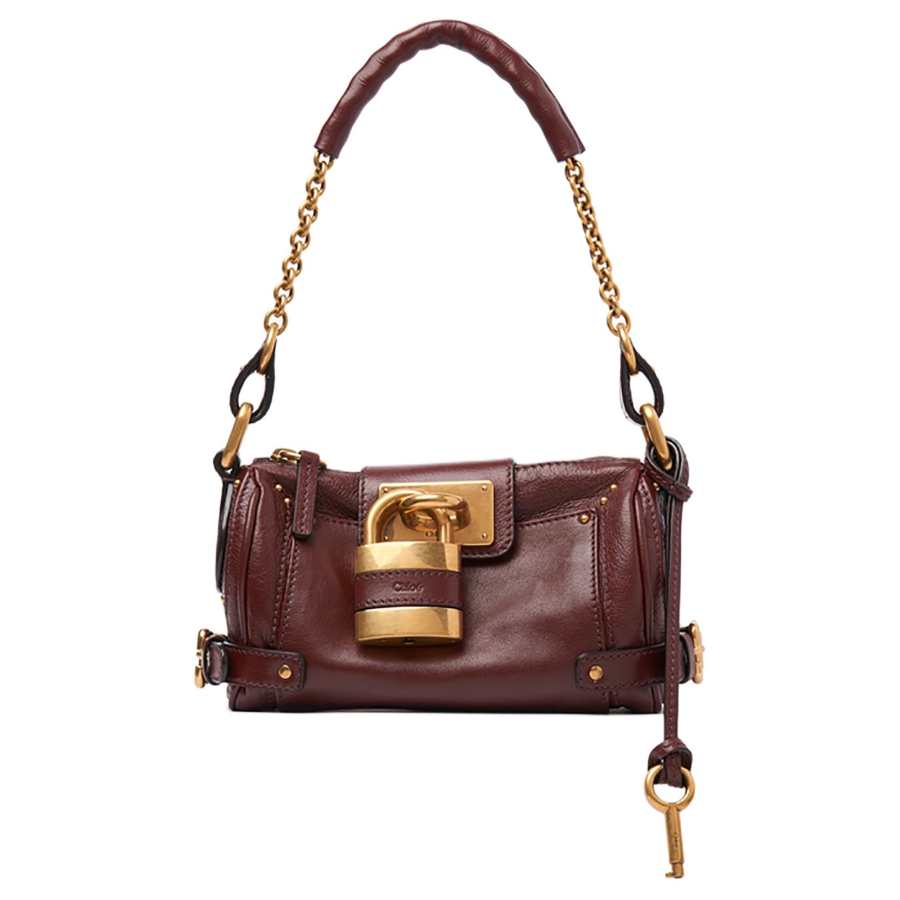 Chloé Chloe Leather Handbag Women's Burgundy