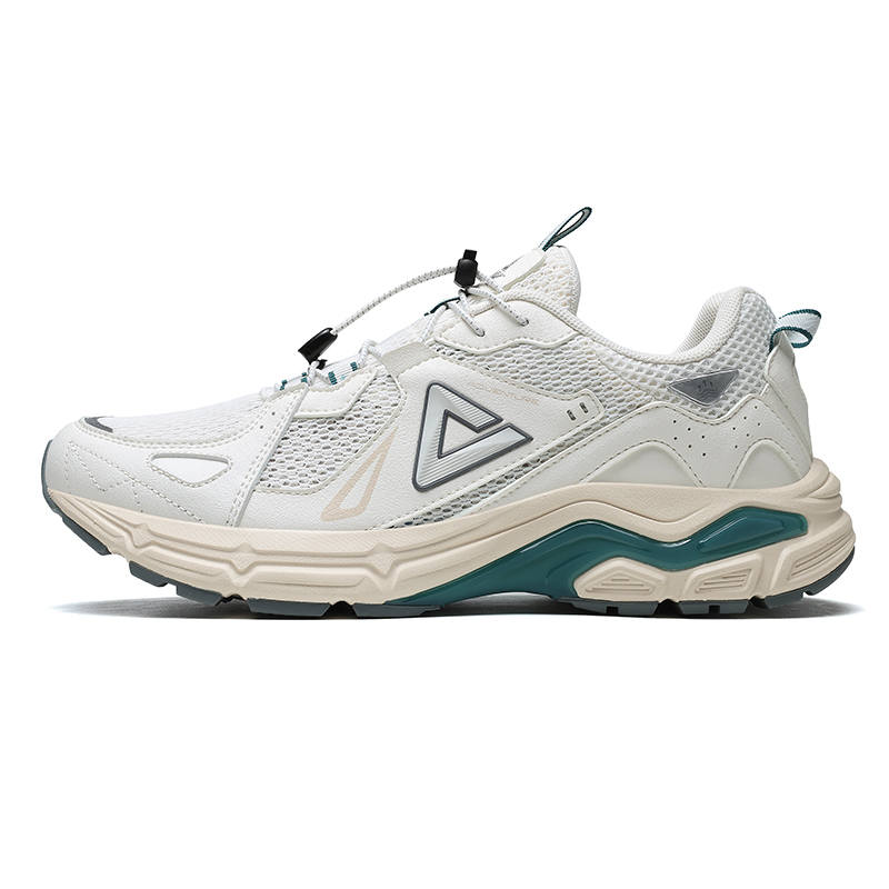 PEAK Taichi 7.0 Fabric Cushioning Abrasion Resistant Slip Resistant Low top Casual Shoes Unisex Ivory Green