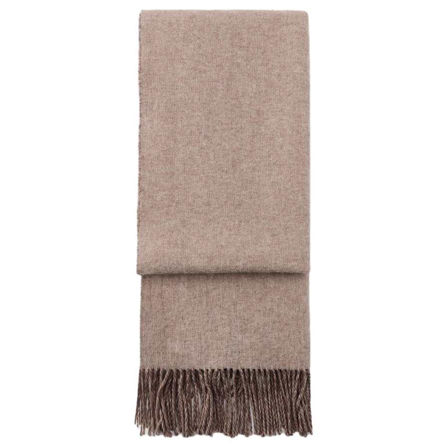 ZARA Acrylic Knit Scarves Women's Red Brown