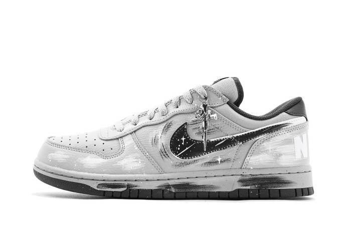 Nike Nike Dunk Cushioning Coverage Abrasion Resistant Low top Skateboard Shoes Unisex Gray