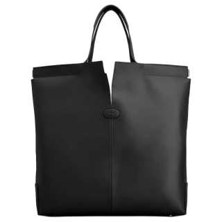 TOD'S DI Calfskin Handbag Men's Black