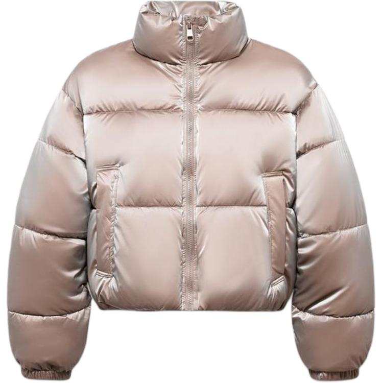 ZARA Puffer Jackets Women's Pink Thickened