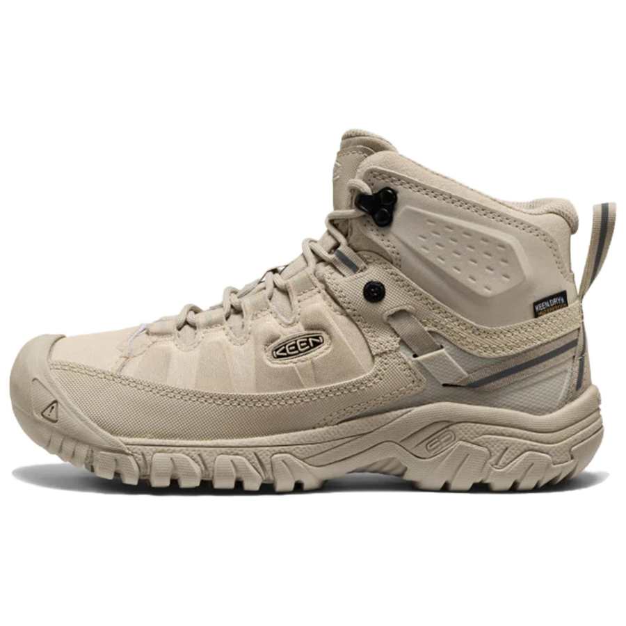 KEEN Targhee Waterproof Support Grip Hiking Shoes Women's Beige