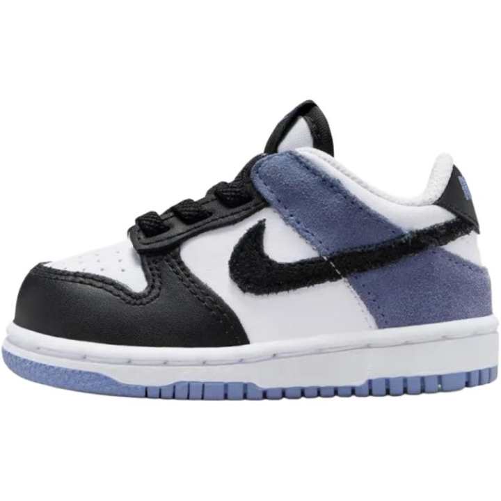 Nike Nike Dunk Low top Toddler Shoes Black White Blue Infant And Toddler