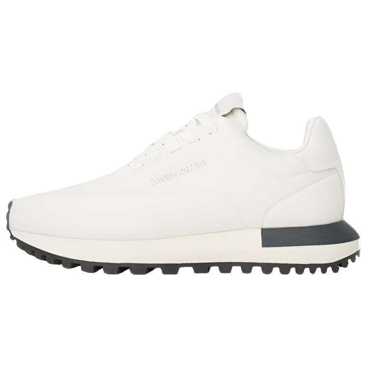 EMPORIO ARMANI Cow Leather Low top Casual Shoes Unisex Beige