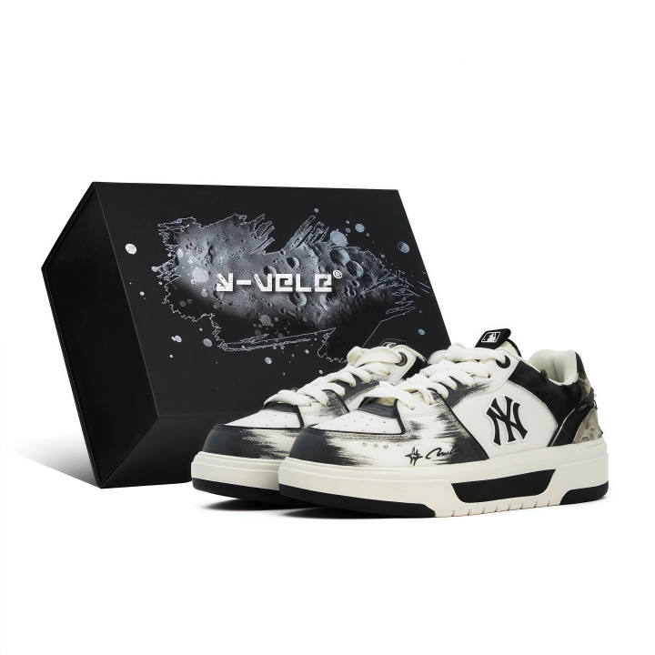 MLB MLB Chunky Liner Xingji Archive, Galaxy Course Change Low top Skateboard Shoes Unisex Black White