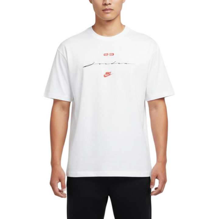 Jordan Jordan T Shirts Men's White Crew Neck Moderate
