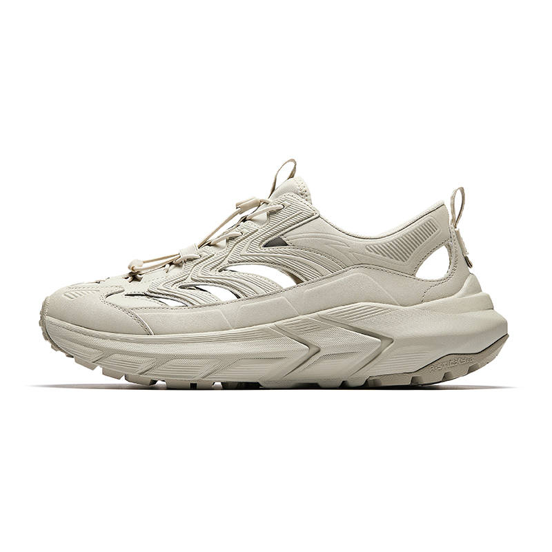 Anta Anti Collision Slippers, River Trekking Shoes Men's Sand Dune Gray