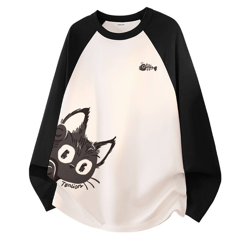 Tonlion T Shirts Unisex Crew Neck Moderate Straight Fit